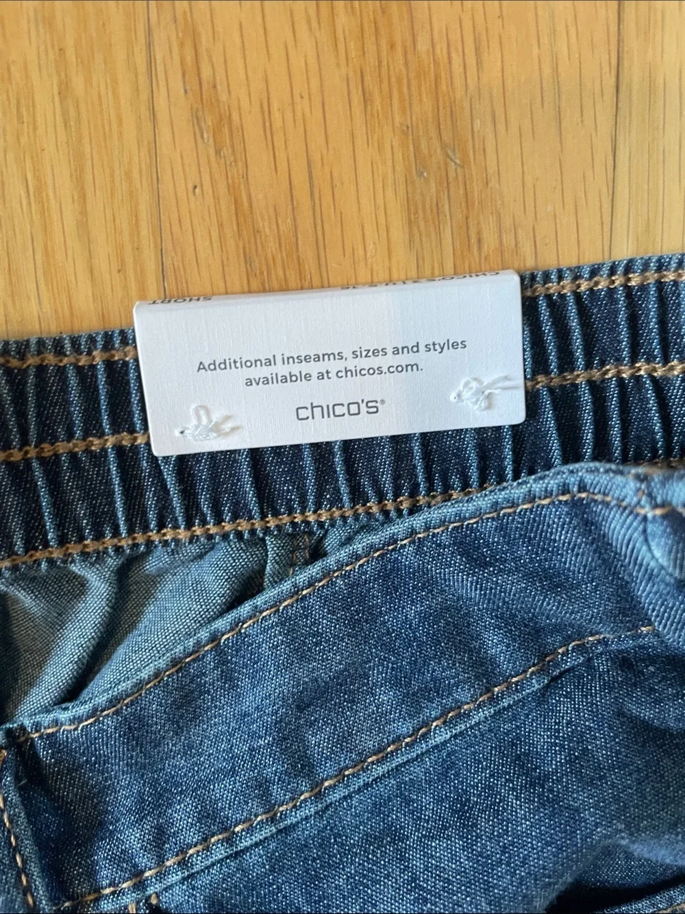 Brand new with tags Chico’s lightweight denim Shorts size 3/16